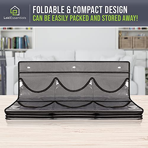 Lokiessentials Hat Rack- Hat Organizer Rack For Wall Or Door, Storage For Baseball Caps, Display Hat Holder, Hooks Included, Large Pockets For Multiple Baseball, Golf, And Sports Caps Organization #TOP5