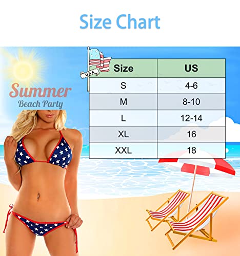 American Flag Bikini, Patriotic Swimsuits for Women, USA Star Fourth of July Bathing Suits2