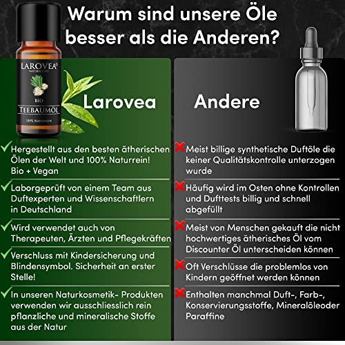 Teebaumöl Larovea Bio 10ml – 100% naturrein