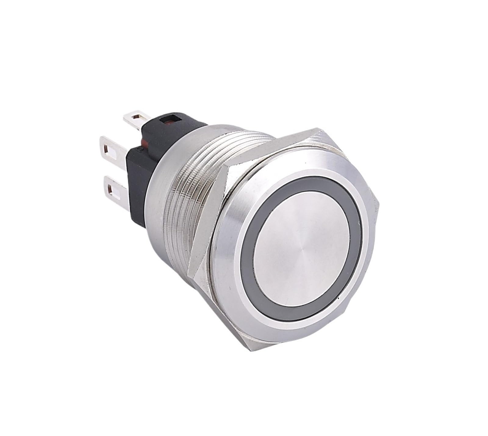 Cerradura instantánea de 16 mm 1NO1NC LATCHING 12V con interruptor de botón metálico 2