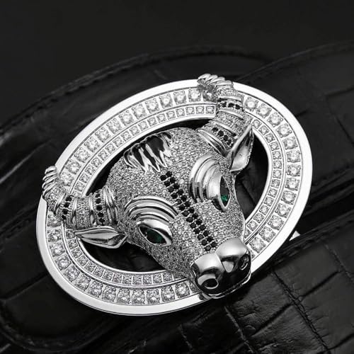 Mens Belts, Sliding Automatic Buckle Ratchet Dress Belt TOP Genuine Leather Strap Gifts4