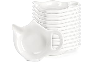 Elsjoy Teapot-Shaped Tea Bag Holder Set