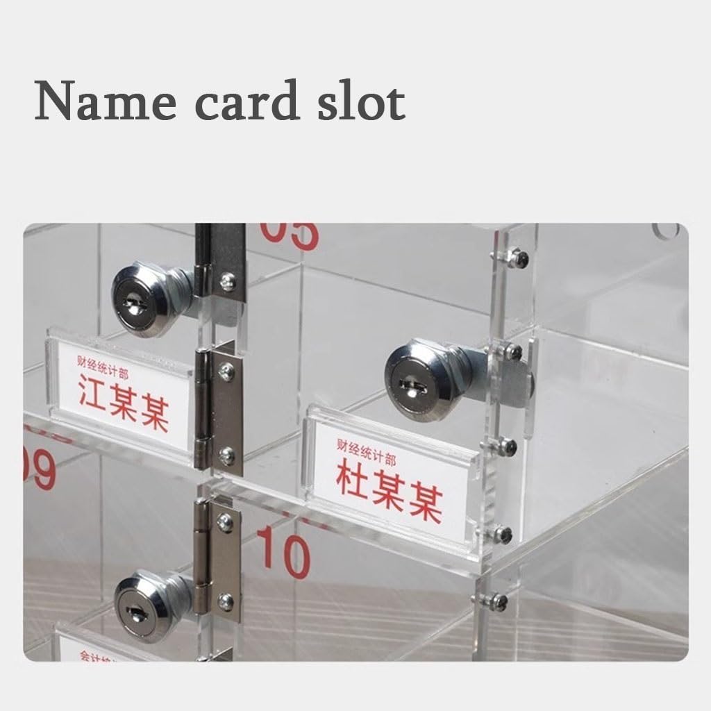 Acrylic Phone Storage Locker Box – 6-80 Slots, Wall-Mounted Lockable Mobile Phone Lockbox for Classroom, Office, Exam Security & Organization (50 Units)