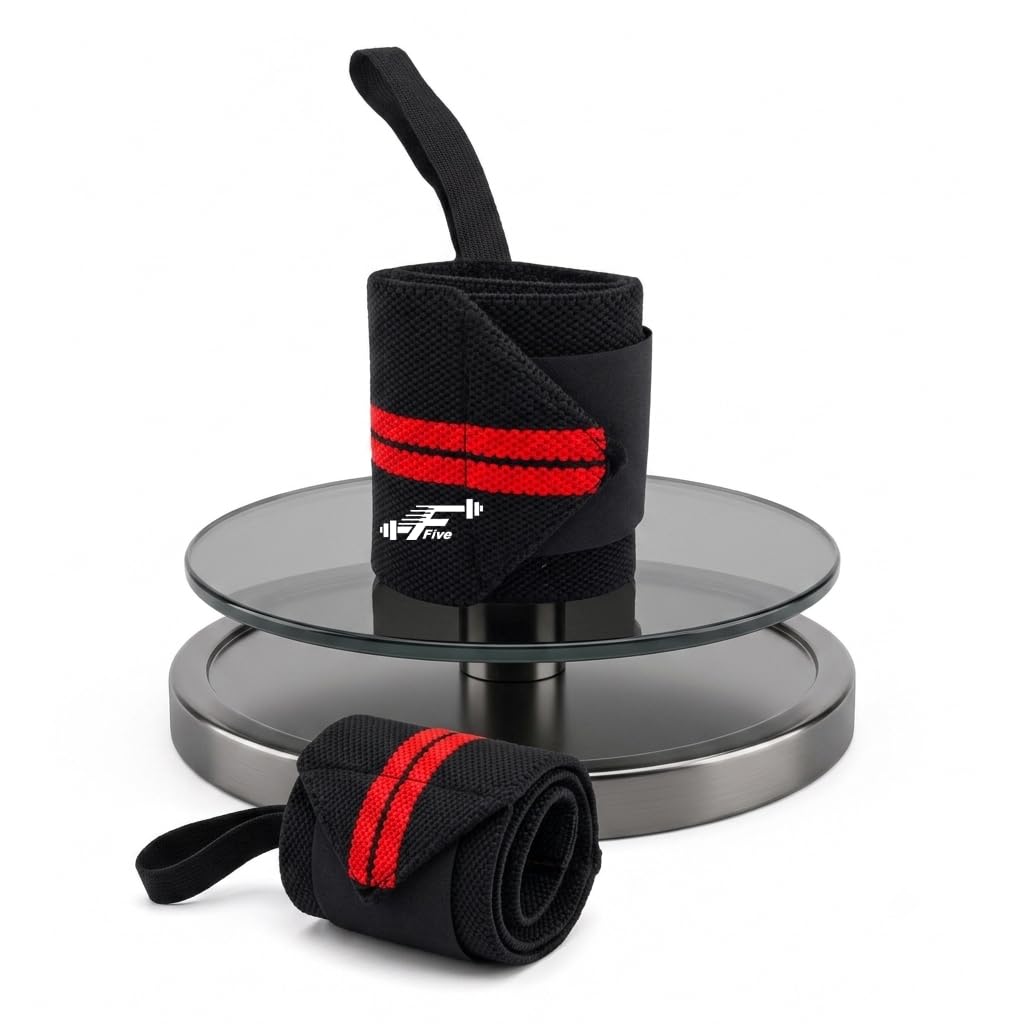 Wrist Support, with Thumb Loop Strap for Gym (Red/Black) Wrist Support-image-35