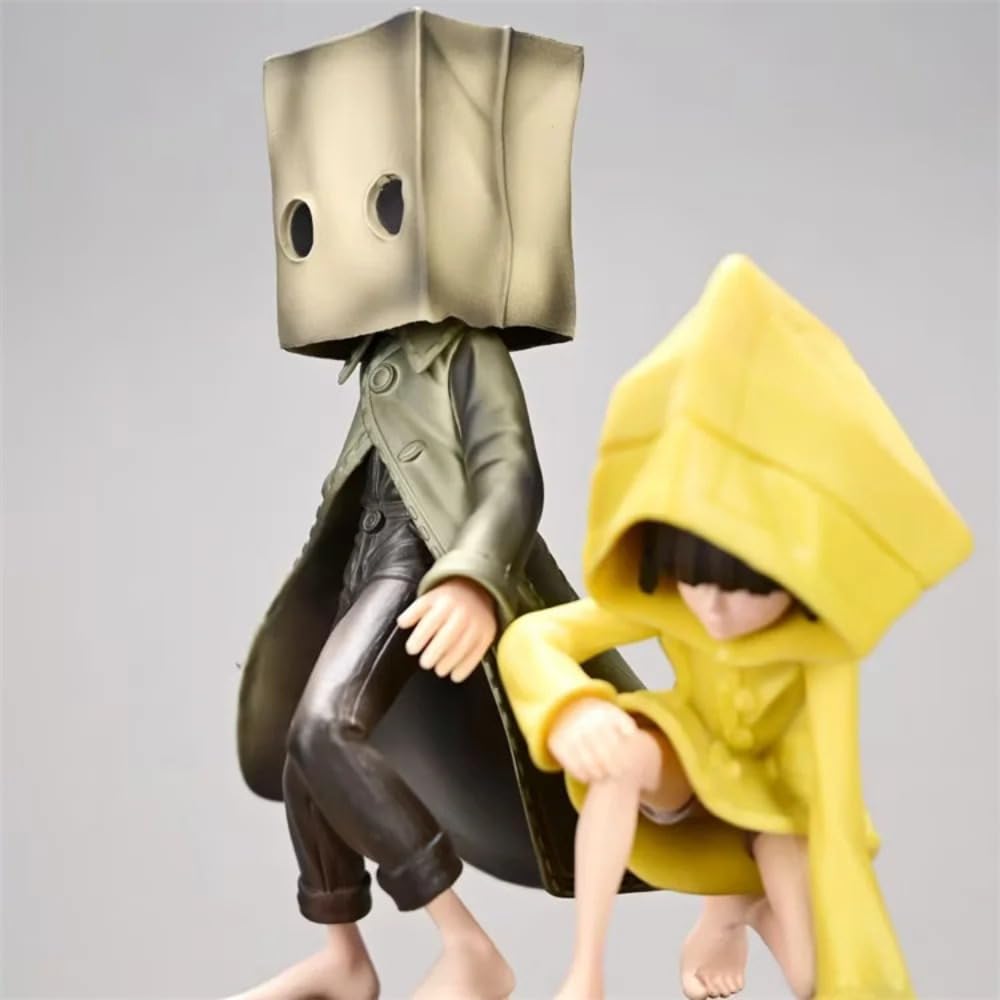Little Six & Mono Figura - 22 cm Horror Adventure Scene Statue, Modello Personaggio da Collezione