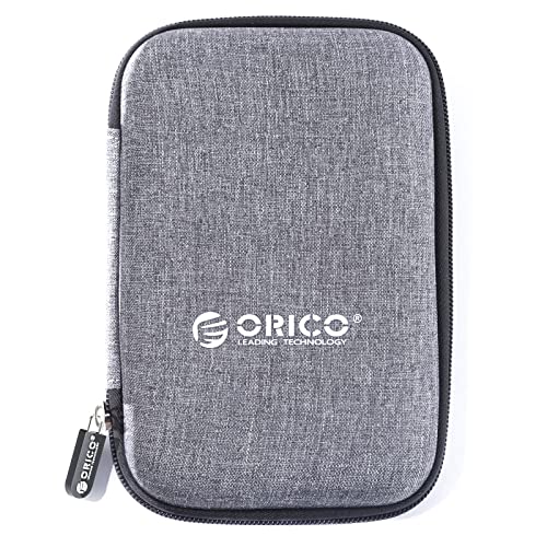 ORICO 2.5インチ ハードディスク 収納 ケース ポータブル HDD 保護ケース SSD本体/ケーブル 小物収納 擦り傷防止 防塵 耐衝撃 2.5型 SSD 収容 ケース ブルー PHD-25