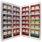 EEEEE 1/4w 28 Values 560pcs with 5% Carbon Resistor Assortment Kit and Electrical Industrial Assorted Set K Ohm Pack for Led Lights (2.2 Ohm - 1M Ohm)