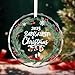 DIBALA Baby's First Christmas Ornament 2025 Boy - Shatterproof Glass Christmas Tree Decorations for Baby Girl & Boy-New Parents