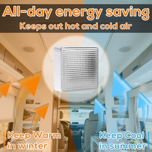 2Pcs RV Skylight Insulator 14x14x2.8,RV Vent Insulator and Skylight Covers,Waterproof RV Vent Covers for Inside Camper,RV Sunroof Skylight Shade Skylight Pillow for Shower