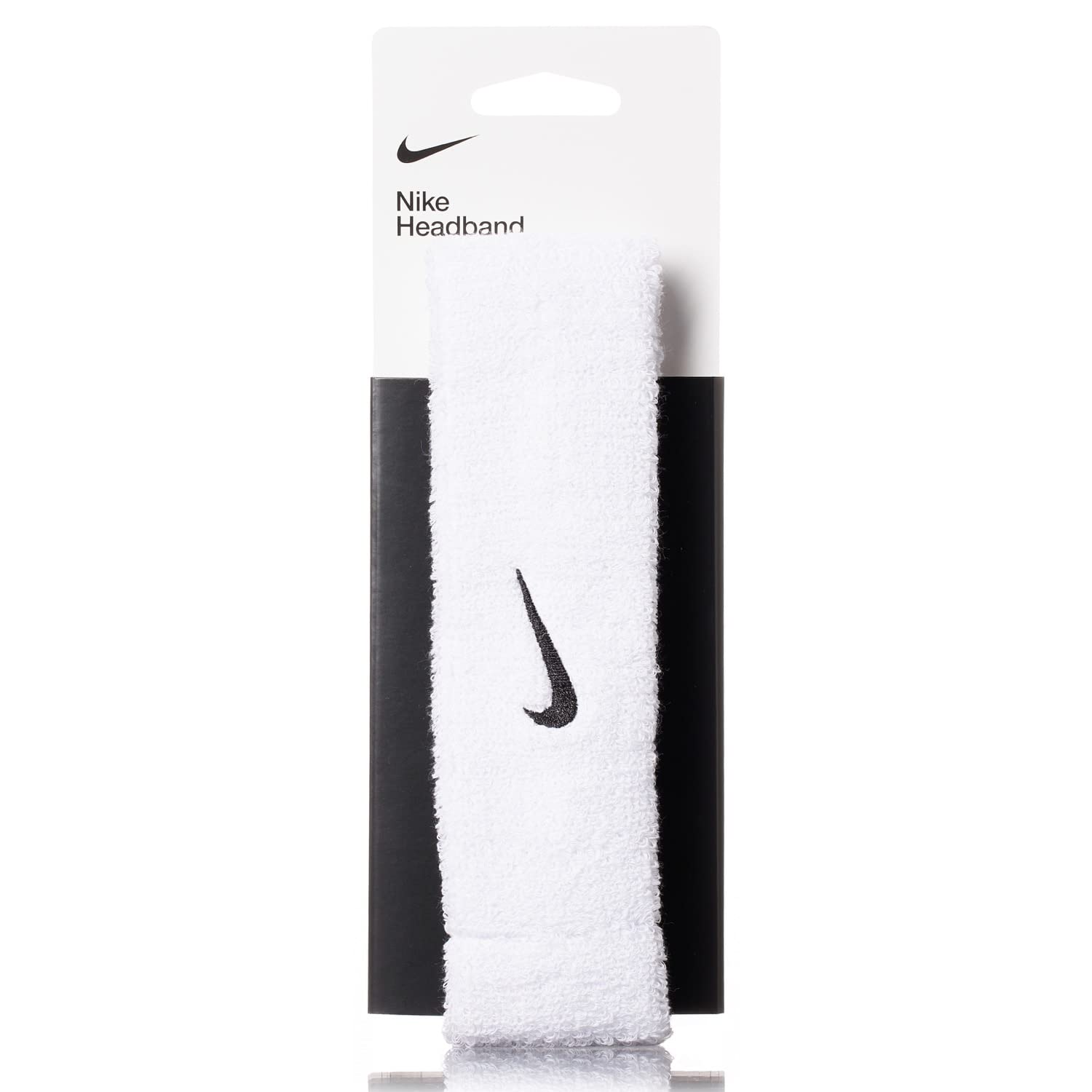 nike swoosh headband white