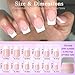 Lifextol 240pc French Tip Press on Nails Short Fake Nails & Adhesive Tab, False Acrylic Nail Press on Nails Square Nail Tips Artificial Glue on Nails Press ons Stick on Fingernail