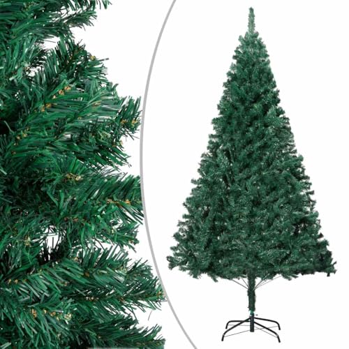 Árbol de Navidad preiluminado de 240 cm verde con luces y bolas 3