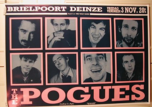 Affiche The Pogues poster 72x102cm pour déco salon et studio rock
