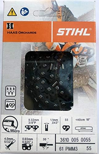 ARNOLD Sägekette 3/8 Zoll – Für 40 Cm Schwert, 55 Treibglieder, 1,1 Mm, Mit Sicherheitstreibglied