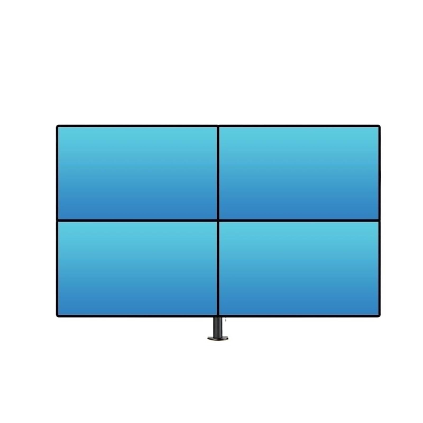 IKPGBZXM Monitor stand, dual-screen desktop, height adjustable LCD monitor(Four screen clamping table)