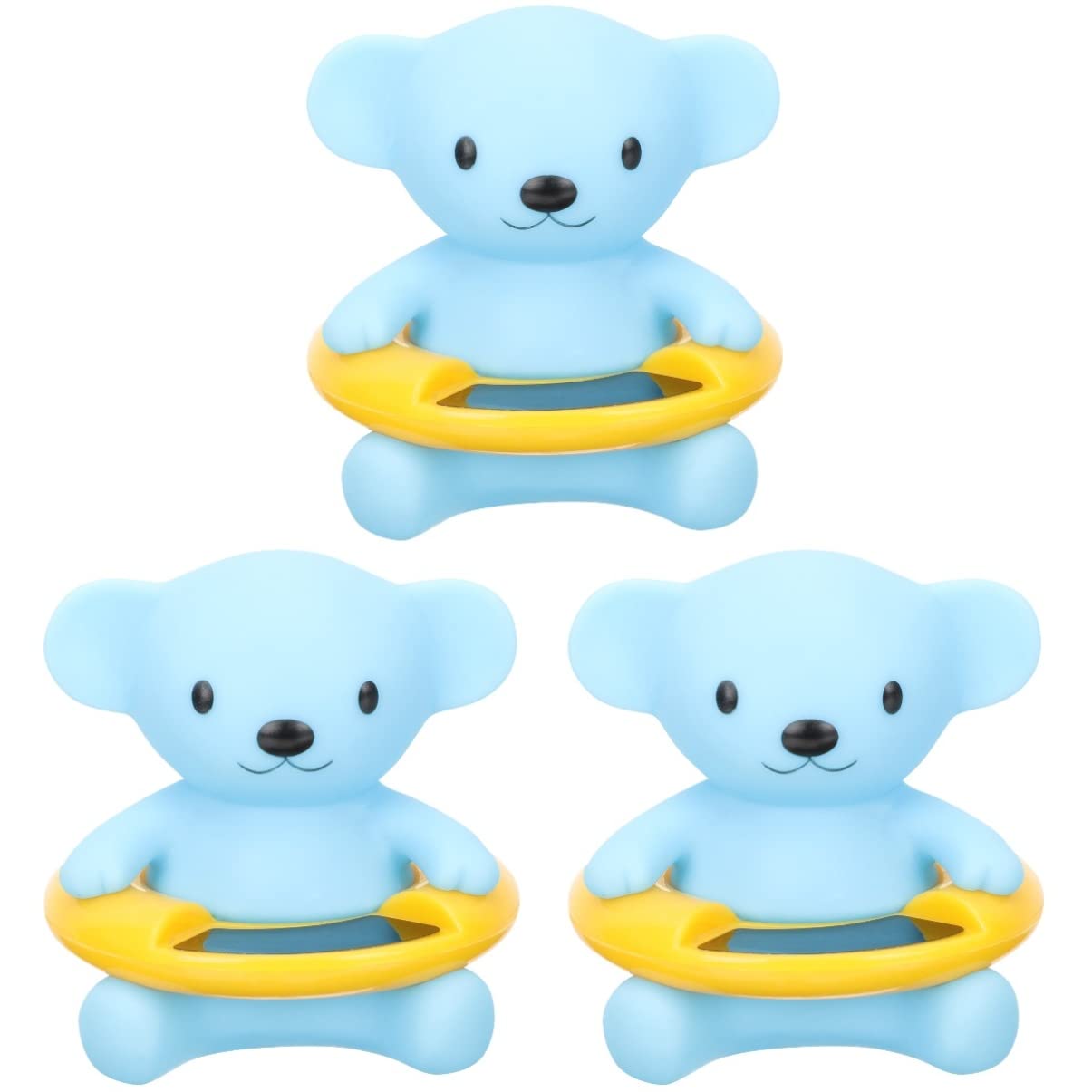 Cabilock Thermomètre De Bain 3 Pièces Thermomètre à Température De Cuve De Flottant pour De pour Bébé De Bébé Gel De Silice Tout-Petit Dessin Animé