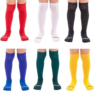 01 Par Meião Futebol Menino Infantil Juvenil Bebê Atoalhado Várias Cores Em Algodão Original Apollo