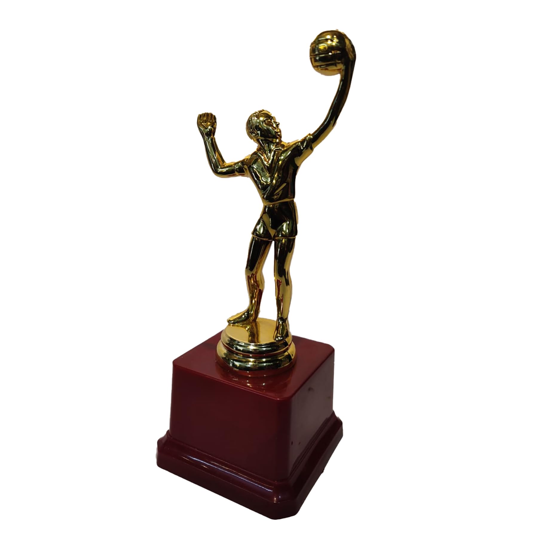 Gold Finish Basketball Player Trophy | Premium Sports Award with Wooden Base | Winner Prize for School, Club & Tournament Events-picture-24