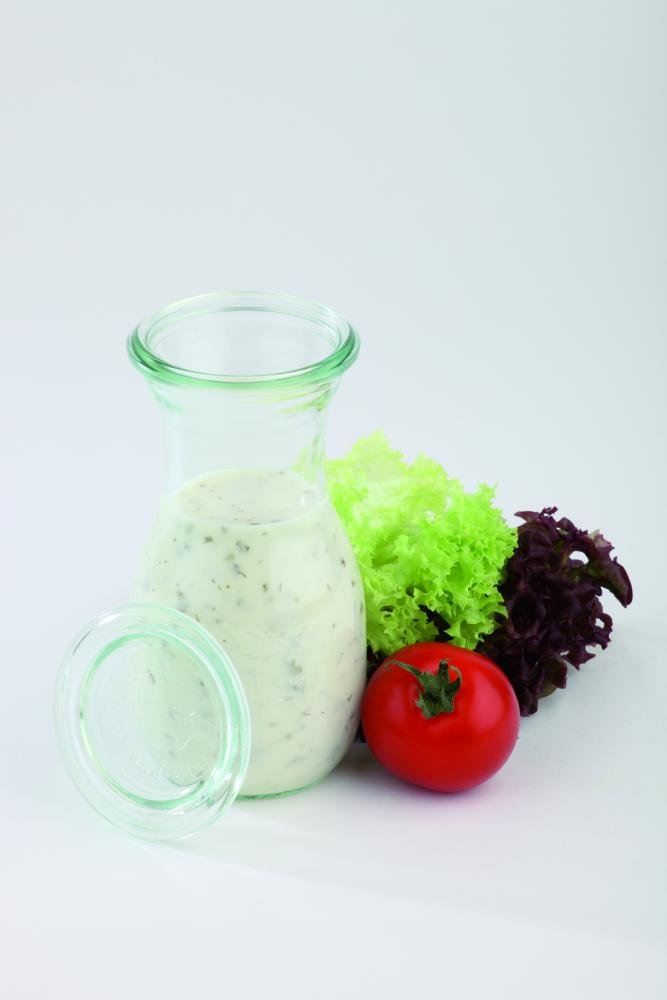 Weck-Set di bottiglie, 12pcs. con coperchio, 0,25l, altezza 14,5cm