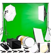 PIXETOOL Green screen (3 x 3 m) met Achtergrondsysteem (3 x 2,6 m) - Fotostudio Set - Inc.Wit en ...
