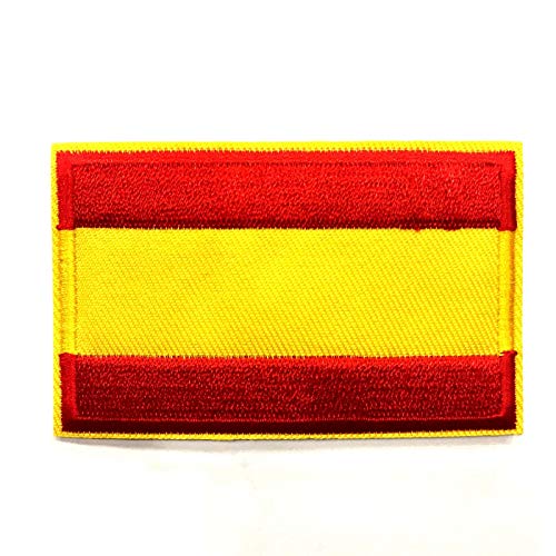 BANDERA DEL PARCHE BORDADO PARA PLANCHAR O COSER (España Sin Escudo 7.8cm) Cover