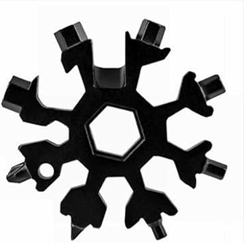 19-in-1 Snowflake Multi Tool, Stainless Steel EDC Keychain for Men