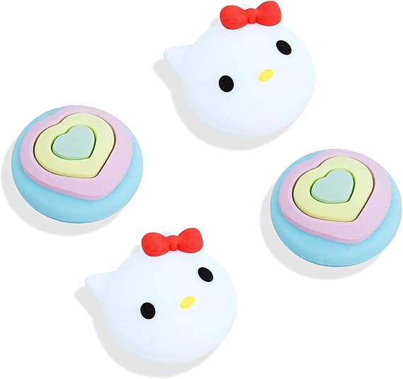 Finyosee Cute Thumb Grip Caps 4PCS Compatible with Nintendo Switch