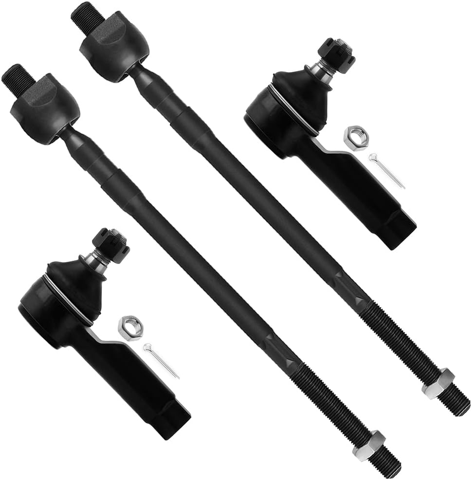 SCITOO 4pcs Front Suspension Kit Inner Tie Rod End Outer Tie Rod End Fit 2002-2004 For Nissan Altima 2004-2008 For Nissan Maxima