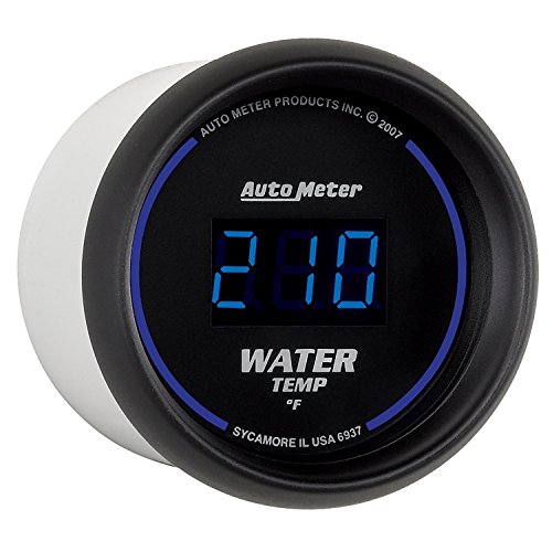 Auto Meter 6937 Cobalt Digital Water Temperature Gauge, 2 1/16"