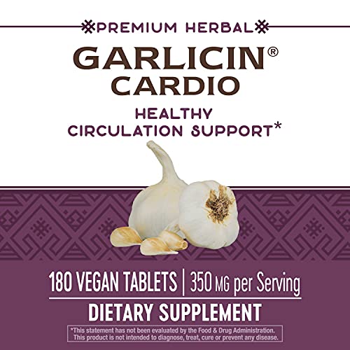 Nature's Way Garlicin Cardio Odorless Garlic Tablets, Vegan, 180 ct - image 9