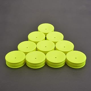 Schumacher Racing U7455 Wheel Front Slim 2WD - Neon Yellow v2 - 5 Pair
