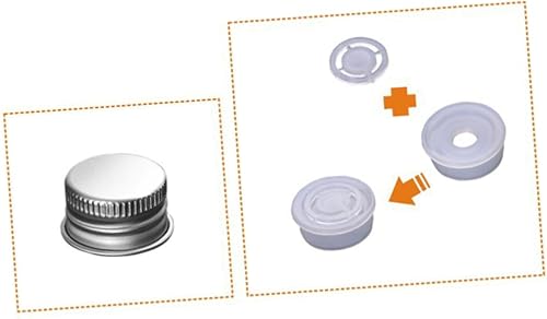 Miniatura 5 de Botellas de plástico recargables de 3.4 fl oz, tapa de aluminio, paquete de 10 unidades para loción, champú, perfume, botellas de hidratación a