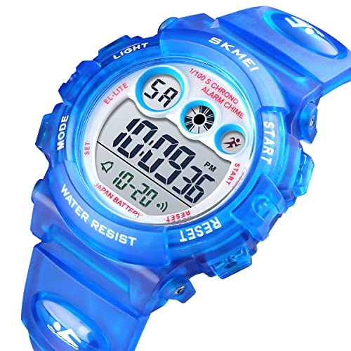 Image of GOLDEN HOUR Watches for Kids Digital Sport Waterproof Boys Girls Watch Outdoor 12 /24 H Alarm EL Backlight Stopwatch Military Child Wristwatch Ages 3-15