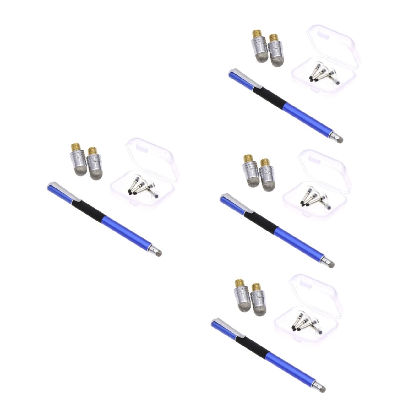 Artibetter 20piezas Lápices Capacitivos Pantallas Táctiles Incluye Bolígrafo Azul Profundo Puntas De Conductora y Compatible con Tablets y Smartphones