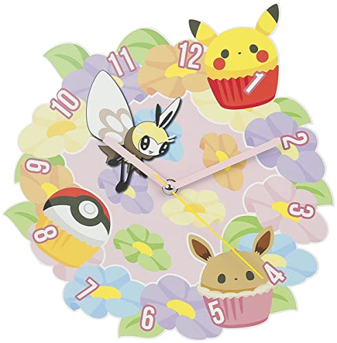 Pokemon Cupcake Unisexe Horloge Murale Standard Métal