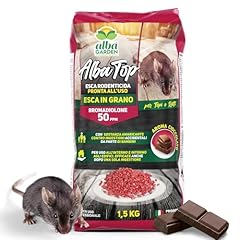 Albagarden - Albatop Veleno Per Topi, Esca Topicida In Grani X 1,5 Kg - Ratticida Potente Utilizzabile Con Trappola Per Topi Haccp - MAXI 1,5 KG