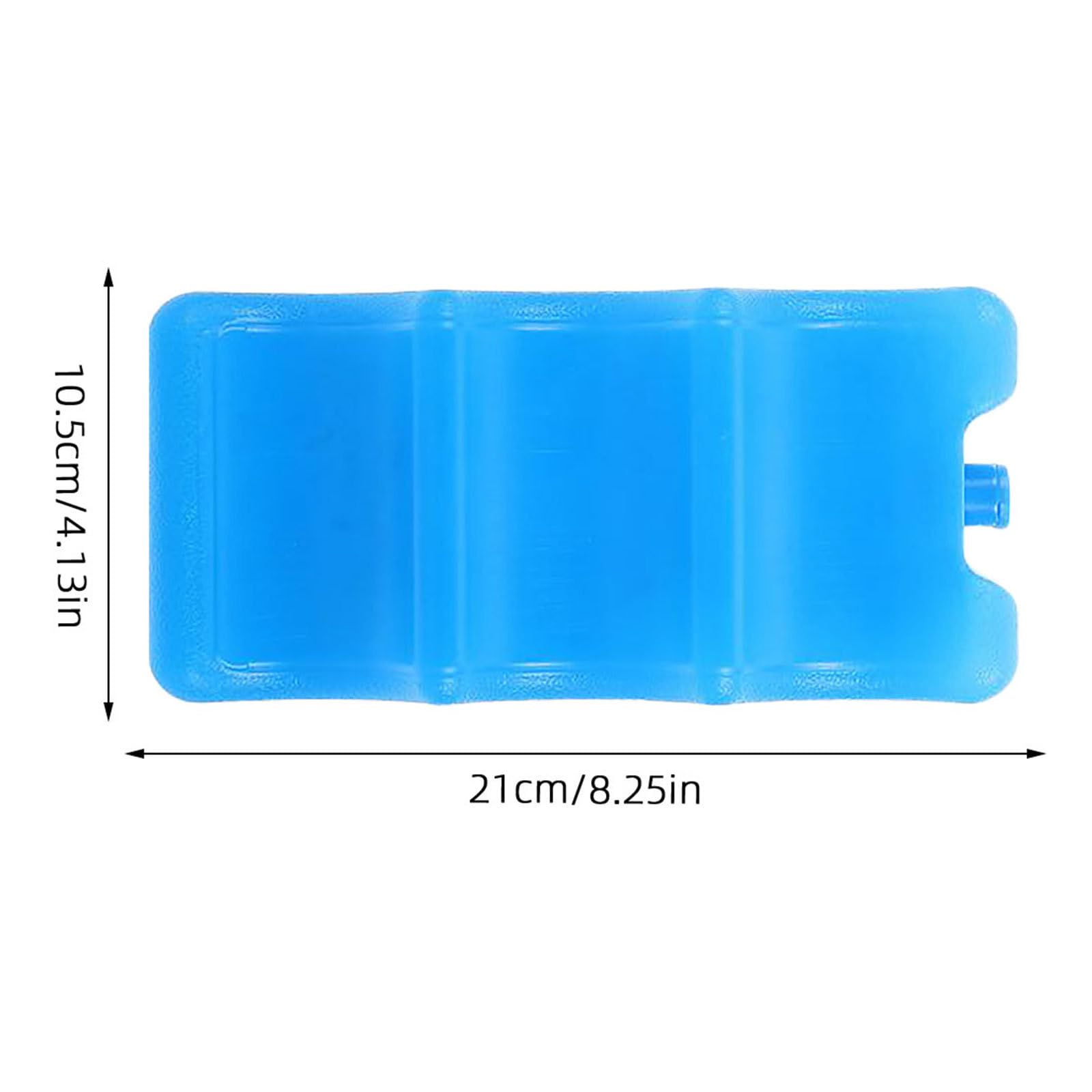 Lurrose Acumulador de Frío Reutilizable Azul para Nevera Portátil 600ml Estructura Sellada y Diseño Delgado Adecuado para Decoracion Verano en Bolsas Térmicas