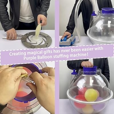 Balloon Stuffing Machine Balloon Stuffer Machine Kit with Electric Air Pump and Expander Tool LED Lights Small Balloons Filling Parts