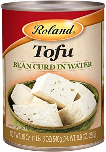 Roland Foods Tofu Bean Curd in Water, 19-Ounce Can, Pack of 24