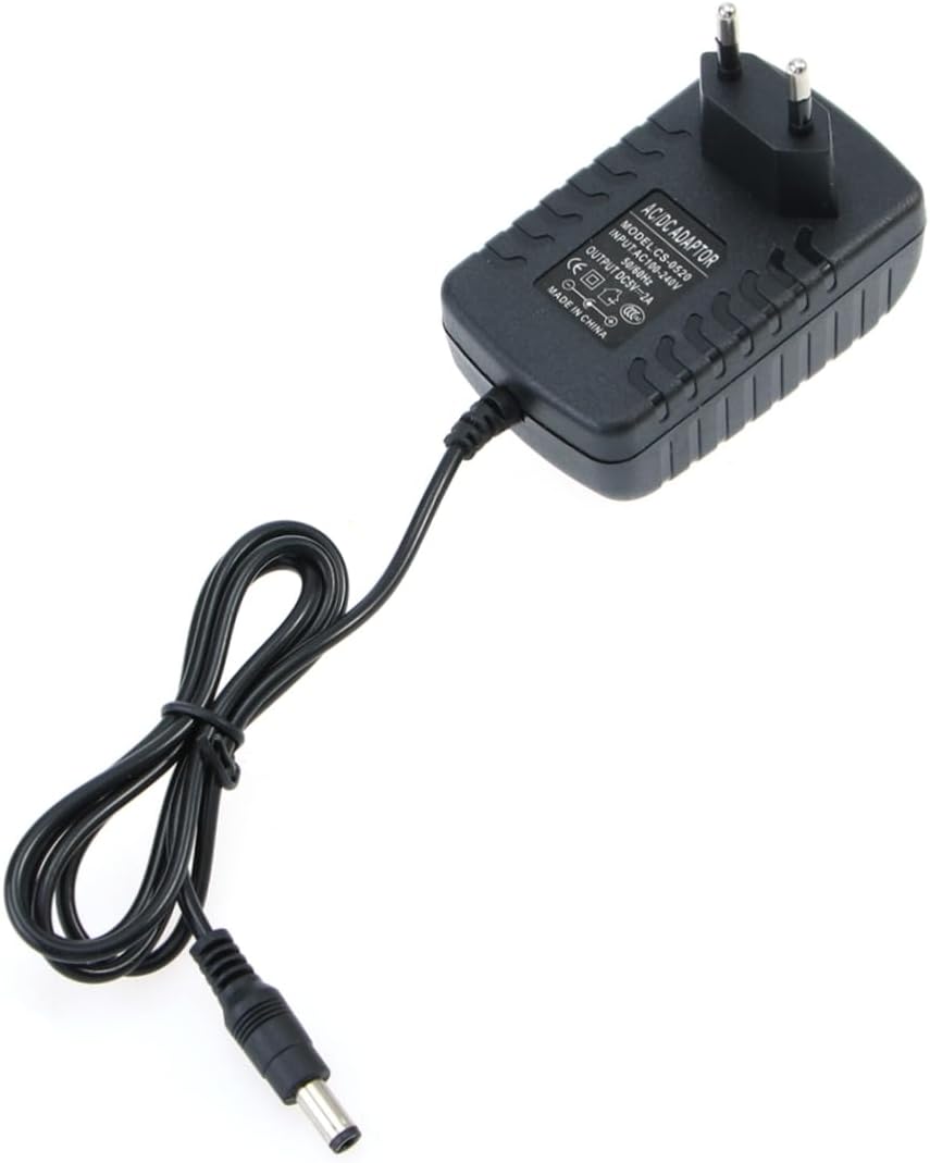 Tofficu 2a Adattatore di Alimentazione con Spina UE e Uscita Caricabatterie Compatibile per Uso Domestico e Viaggio Tensione AC umidità Funzionamento Temperatura