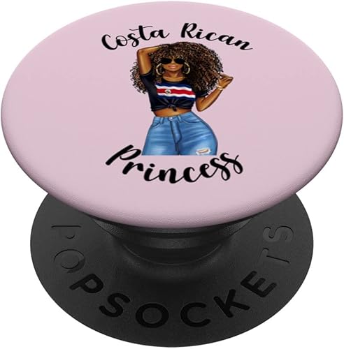 Cute Costa Rican Princess Princesa De Costa Rico Sassy Diva PopSockets Swappable PopGrip