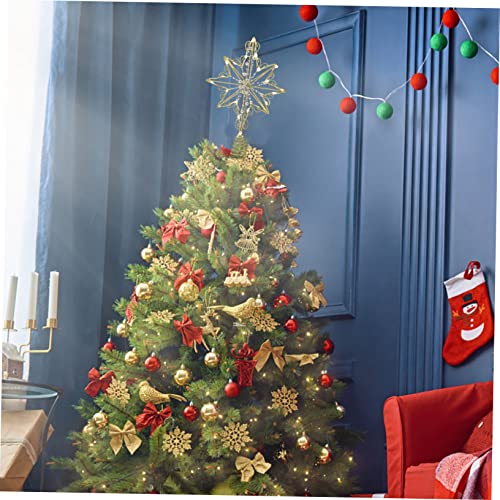 Estrella de árbol de Navidad anticaídas con base cónica de hierro rígido 5