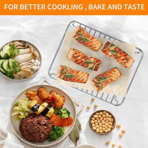 Image of Countertop Toaster Oven Accessories for BLACK DECKER 4 Slice Extra Wide Convection Toaster Oven, 10.8x8.3 IN Stainless Steel Toaster Oven Replacement Parts Baking Rack Wire Rack