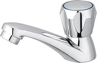 Comprar Bifordo Grifo de baño de acero inoxidable para lavabo, solo frío, diseño club, acabado cromado