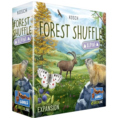 Forest Shuffle Alpine Card Game Expansion - 36 New Cards for Enhanced Gameplay! Adds New Species & Trees, Strategy Game for Kids & Adults, Ages 10+, 2-5 Players, 60 Min Playtime, Made by Lookout Games