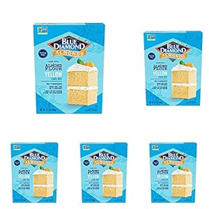 Blue Diamond Almonds Gluten-Free Flour Baking Mix, Yellow Cake, Multicolor, 12.2 Oz (Pack of 5)