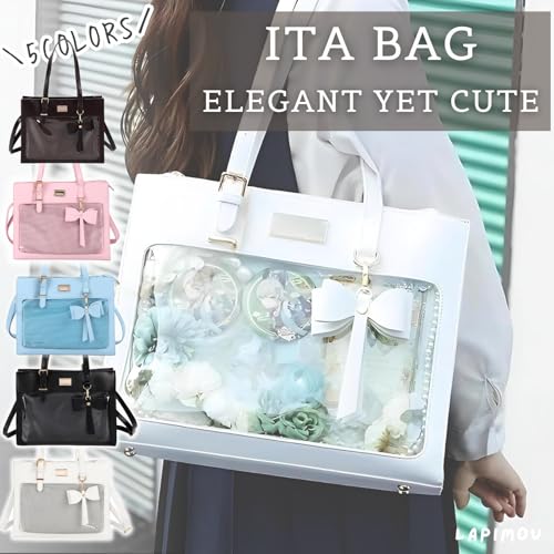 Ita Bag Kawaii Cute Shoulder Bag Handbags Display Pin Bags with Insert Cutecore Kawaiicore Crossbody Purse Anime2
