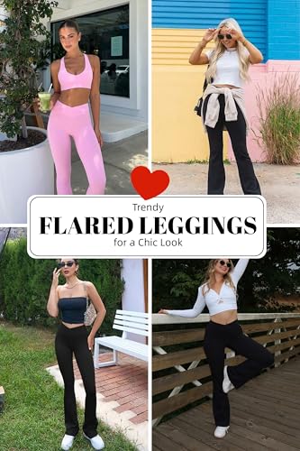 Image of HEGALY Women's Flare Yoga Pants - Crossover Flare Leggings High Waisted Tummy Control Workout Casual Bootcut Pants, Dark Grey, M
