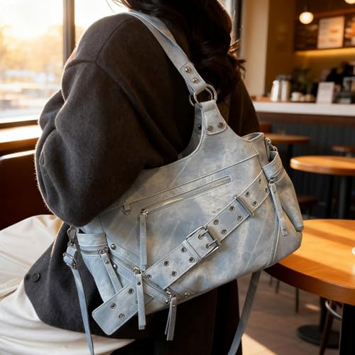 Sac à main élégant et cabas grand format en cuir synthétique - 3