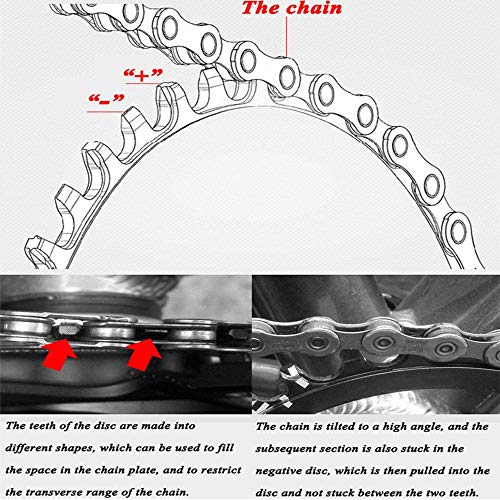 image for MOTSUV 104BCD Chainring 40T 42T 44T 46T 48T 50T 52T【Not Fall Off】 